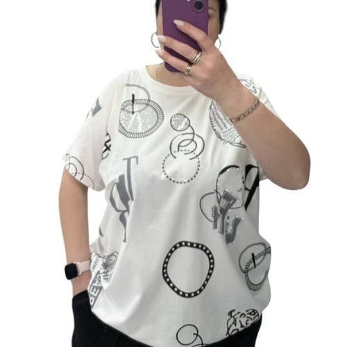 Футболка Novetly Store (54-64) 25085 white (лето) Novetly Store 25085 white