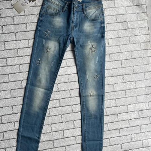 Джинсы Valentina (40-48) VL77 l.blue (деми) Valentina VL77 l.blue