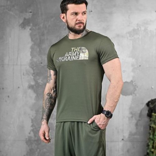 Футболка Madoka (M-3XL) 854 khaki (лето) Madoka 854 khaki