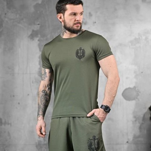 Футболка Madoka (M-3XL) 855 khaki (лето) Madoka 855 khaki