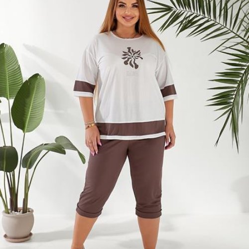 Костюм спорт OSKA (50-56) 6094 brown (лето) OSKA 6094 brown
