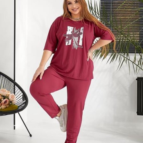 Костюм спорт OSKA (50-56) 6087 red (лето) OSKA 6087 red
