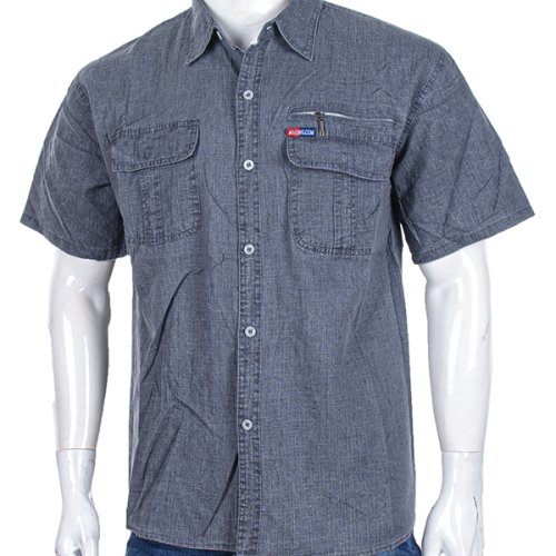 Рубашка Logaster (M-5XL) C12 grey (лето) Logaster C12 grey