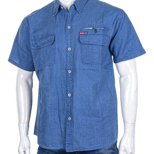 Рубашка Logaster (M-5XL) C12 blue (лето) Logaster C12 blue
