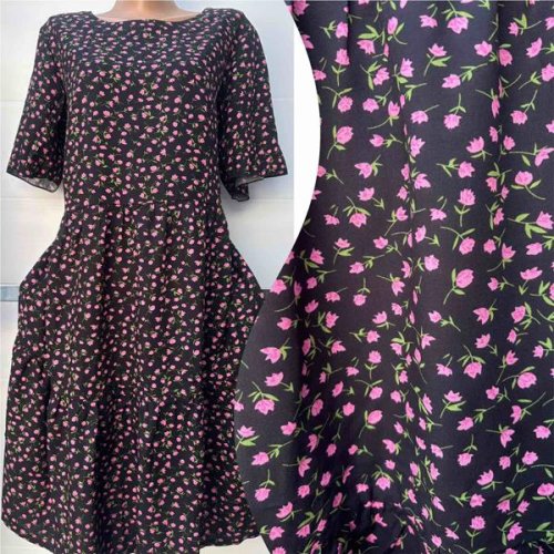 Платье Potok (50-56) 773 black-pink (лето) Potok 773 black-pink