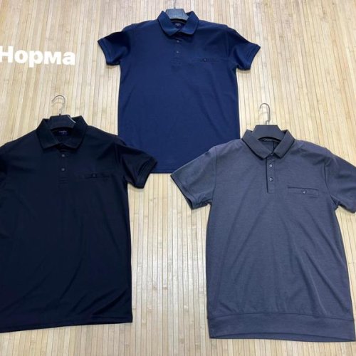 Футболка Navas (M-2XL) NV286 black (лето) Navas NV286 black