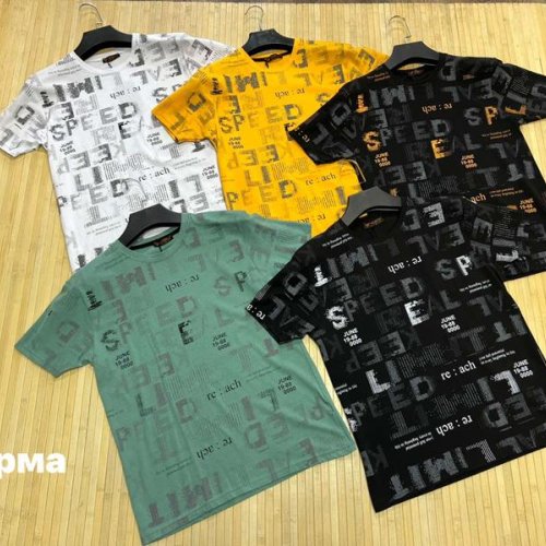 Футболка Navas (S-2XL) NV381 black-whit (лето) Navas NV381 black-whit