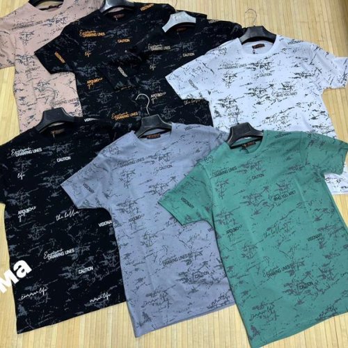 Футболка Navas (S-2XL) NV392 black-beige (лето) Navas NV392 black-beige