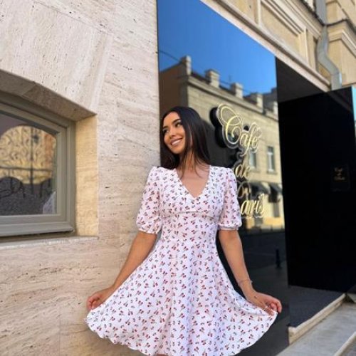 Платье Arina (42-48) 2358 white-red (лето) Arina 2358 white-red