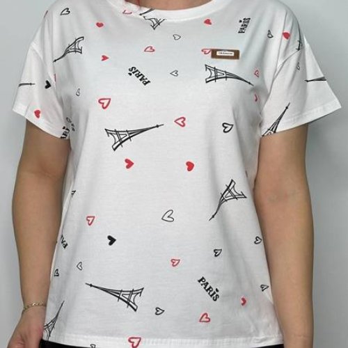 Футболка Kosta (42-48) KS579 white (лето) Kosta KS579 white