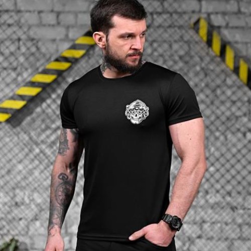 Футболка Madoka (M-3XL) 883 black (лето) Madoka 883 black