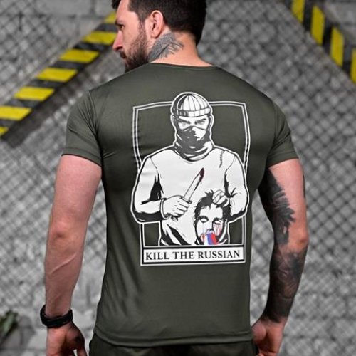 Футболка Madoka (M-3XL) 916 khaki (лето) Madoka 916 khaki