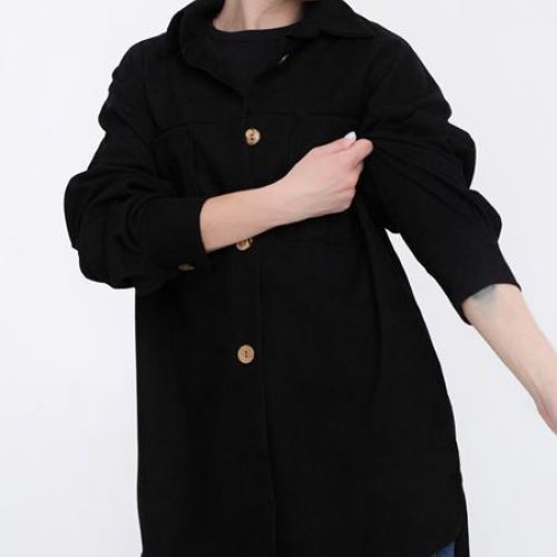 Рубашка WideRange (42-56) 732 black (деми) WideRange 732 black