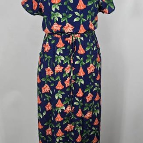 Платье Bugrova (50-60) B61 navy (лето) Bugrova B61 navy