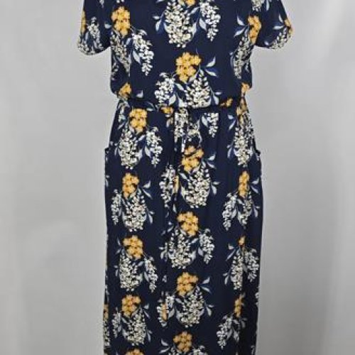 Платье Bugrova (50-60) B70 navy (лето) Bugrova B70 navy
