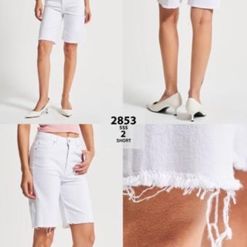 Шорты Jeans Style (34-42) 2853-2 white (лето) Jeans Style 2853-2 white