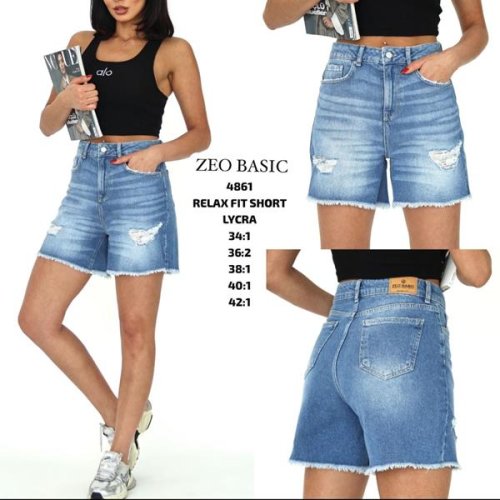 Шорты Jeans Style (34-42) 4861 blue (лето) Jeans Style 4861 blue