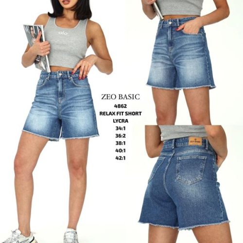 Шорты Jeans Style (34-42) 4862 blue (лето) Jeans Style 4862 blue