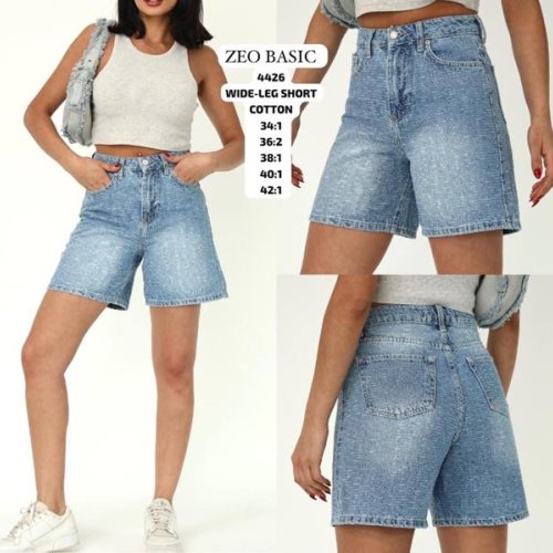 Шорты Jeans Style (34-42) 4426 l.blue (лето) Jeans Style 4426 l.blue
