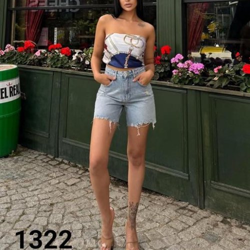 Шорты Jeans Style (34-40) 1322 l.blue (лето) Jeans Style 1322 l.blue