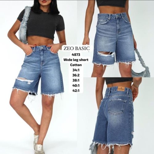 Шорты Jeans Style (34-42) 4873 blue (лето) Jeans Style 4873 blue