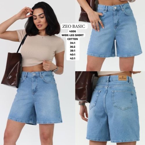 Шорты Jeans Style (34-42) 4806 l.blue (лето) Jeans Style 4806 l.blue