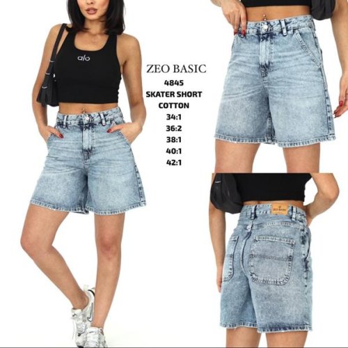 Шорты Jeans Style (34-42) 4845 blue (лето) Jeans Style 4845 blue