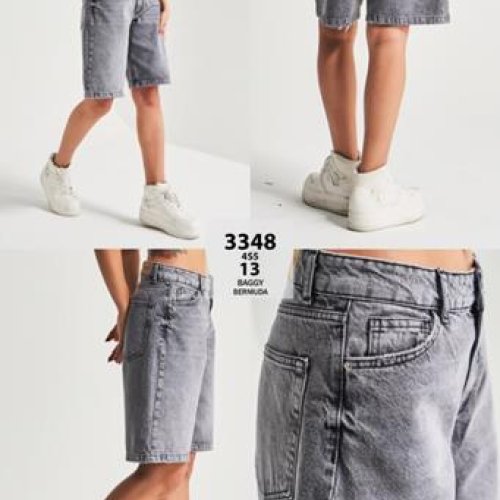 Шорты Jeans Style (34-42) 3348-13 grey (лето) Jeans Style 3348-13 grey