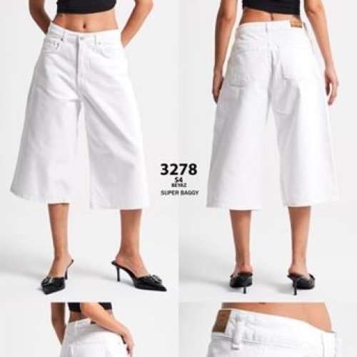 Бриджи Jeans Style (34-42) 3278 white (лето) Jeans Style 3278 white