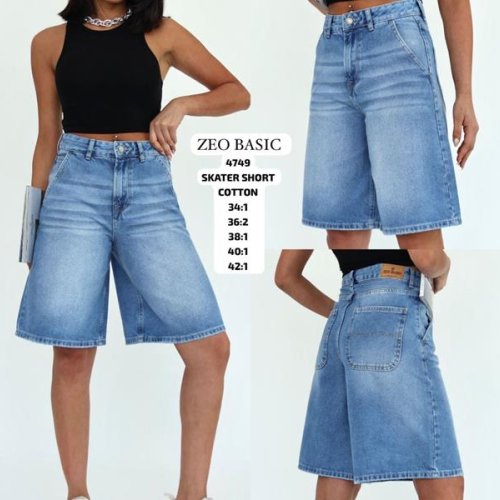 Шорты Jeans Style (34-42) 4749 l.blue (лето) Jeans Style 4749 l.blue