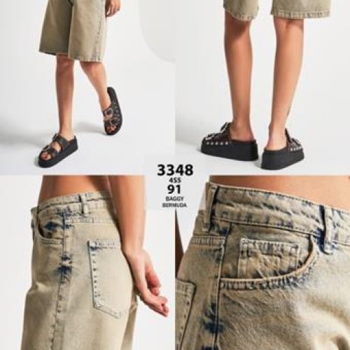 Шорты Jeans Style (34-42) 3348-91 beige (лето) Jeans Style 3348-91 beige