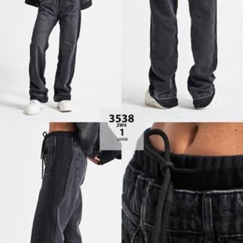 Джинсы Jeans Style (34-42) 3538-1 black (деми) Jeans Style 3538-1 black