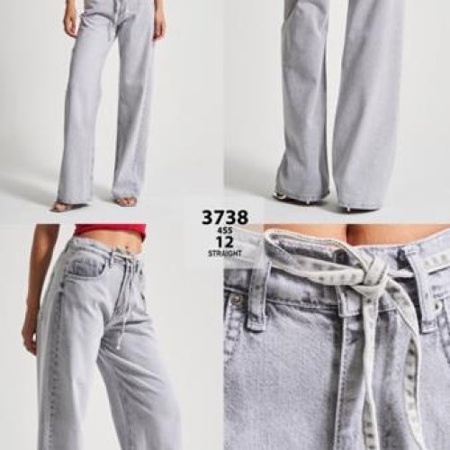 Джинсы Jeans Style (34-42) 3738-12 l.grey (деми) Jeans Style 3738-12 l.grey