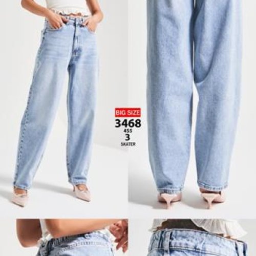 Джинсы Jeans Style (38-48) 3468-3 l.blue (деми) Jeans Style 3468-3 l.blue