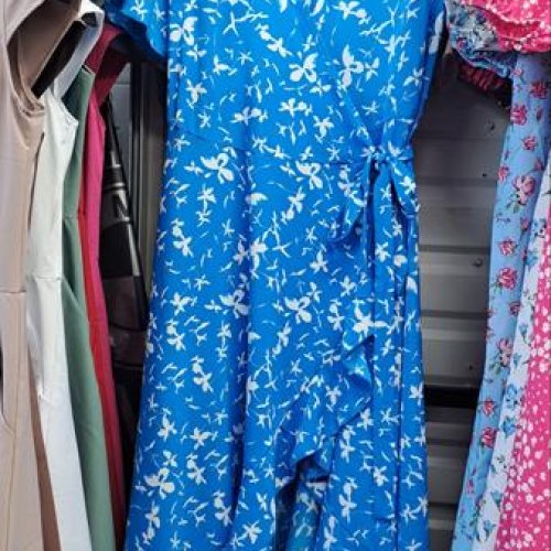 Платье Subdive (L-2XL) 0607 blue (лето) Subdive 0607 blue