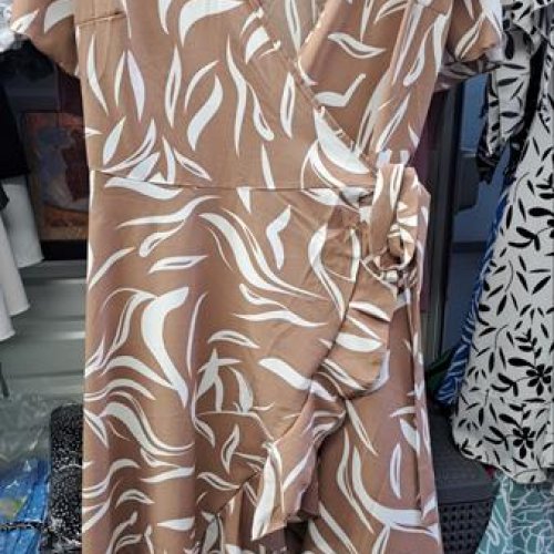 Платье Subdive (L-2XL) 0607 beige (лето) Subdive 0607 beige