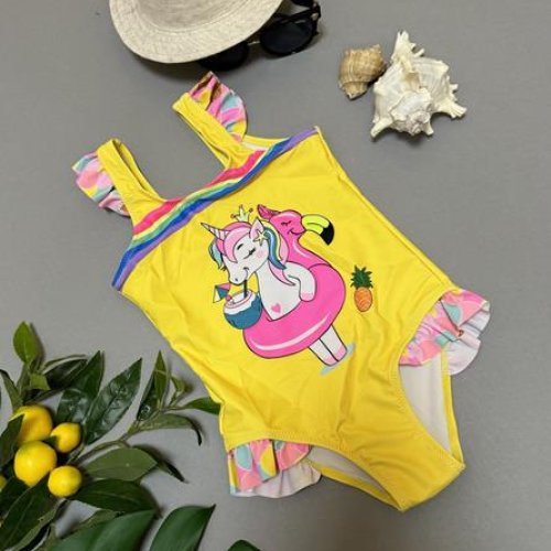 Купальник DFK (28-36) 7809 yellow (лето) DFK 7809 yellow