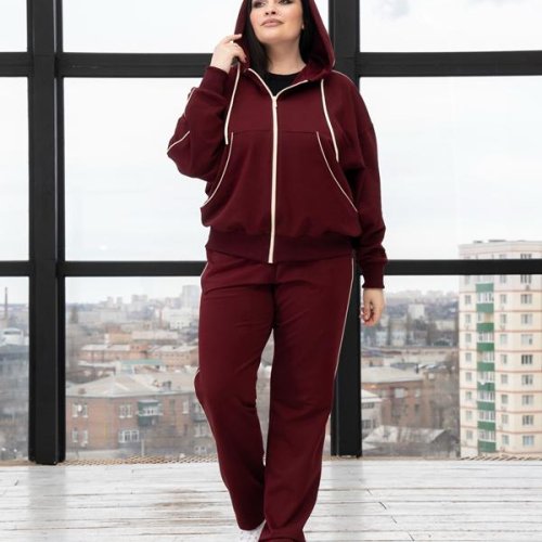 Костюм спорт AZNA (XL-4XL) Д139 wine (деми) AZNA Д139 wine
