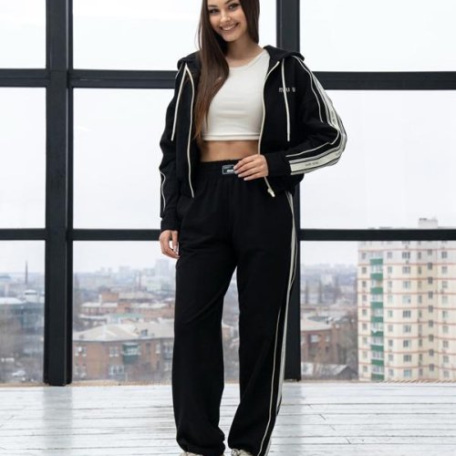 Костюм спорт AZNA (XS-L) Д124 black (деми) AZNA Д124 black