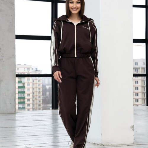 Костюм спорт AZNA (XS-L) Д124 brown (деми) AZNA Д124 brown