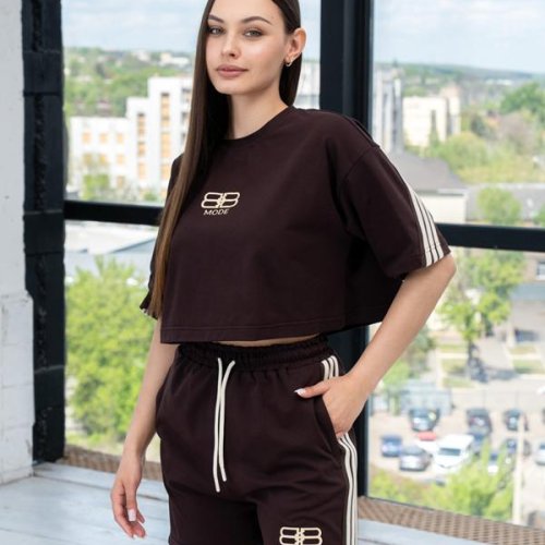 Костюм AZNA (XS-L) ЛД07 brown (лето) AZNA ЛД07 brown