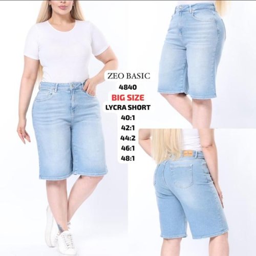 Шорты Jeans Style (40-48) 4840 l.blue (лето) Jeans Style 4840 l.blue