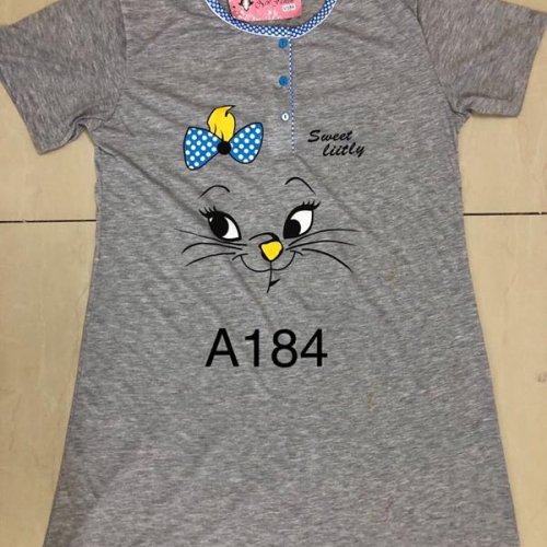 Ночнушка Xyen (XL-5XL) A184 grey (лето) Xyen A184 grey