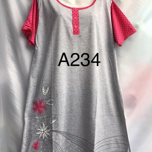 Ночнушка Xyen (5XL-7XL) A234 grey (лето) Xyen A234 grey