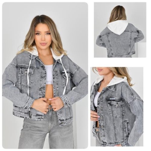 Куртка Lady N (XS-2XL) 816 grey (лето) Lady N 816 grey