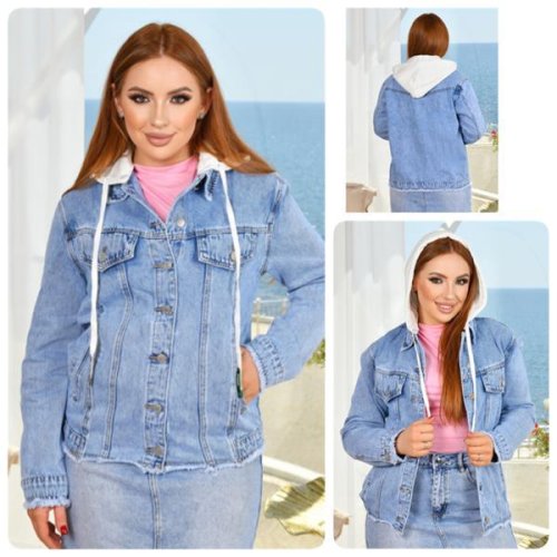 Куртка Lady N (XS-2XL) 821 l.blue (лето) Lady N 821 l.blue