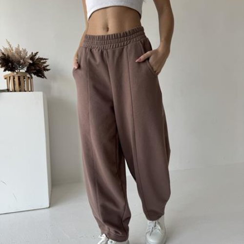 Штаны спорт Tori (42-48) 080 brown (лето) Tori 080 brown