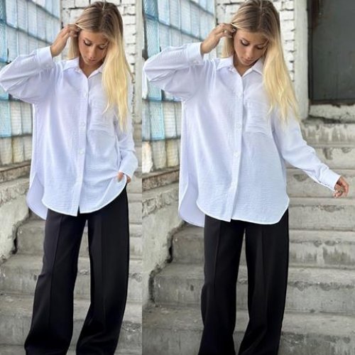 Рубашка Karolina (34-42) KR174 white (деми) Karolina KR174 white