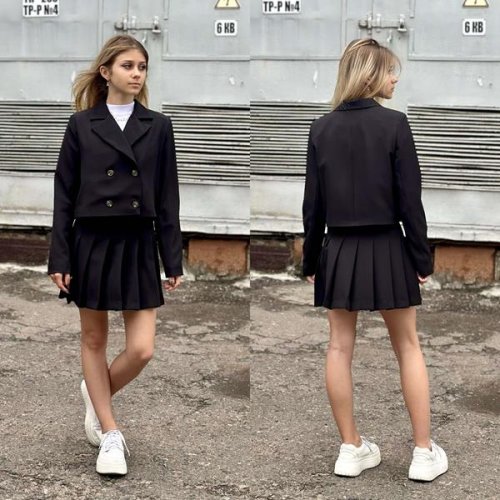 Костюм Karolina (32-42) KR198 black (лето) Karolina KR198 black