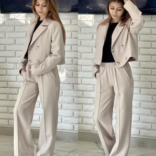 Костюм Karolina (32-42) KR205 beige (деми) Karolina KR205 beige